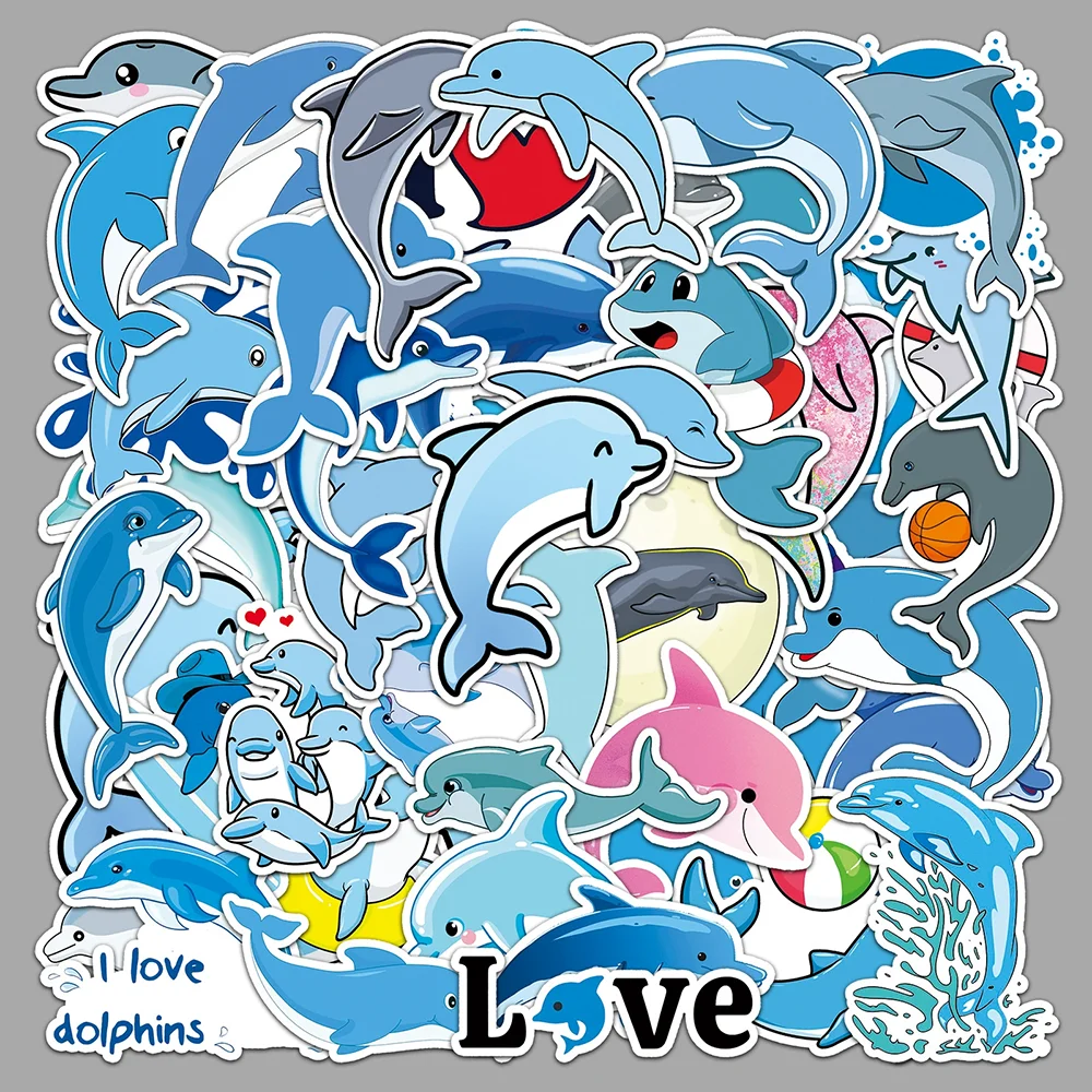 50Pcs Dolphin Graff…
