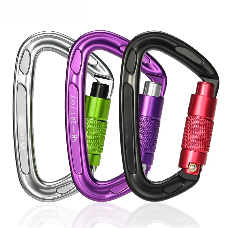 CLIWIZ Brand 24KN Outdoor Professional Carabiner 7075 Aviation Aluminum Safety Automatic Lock With Certificates CE/UIAA