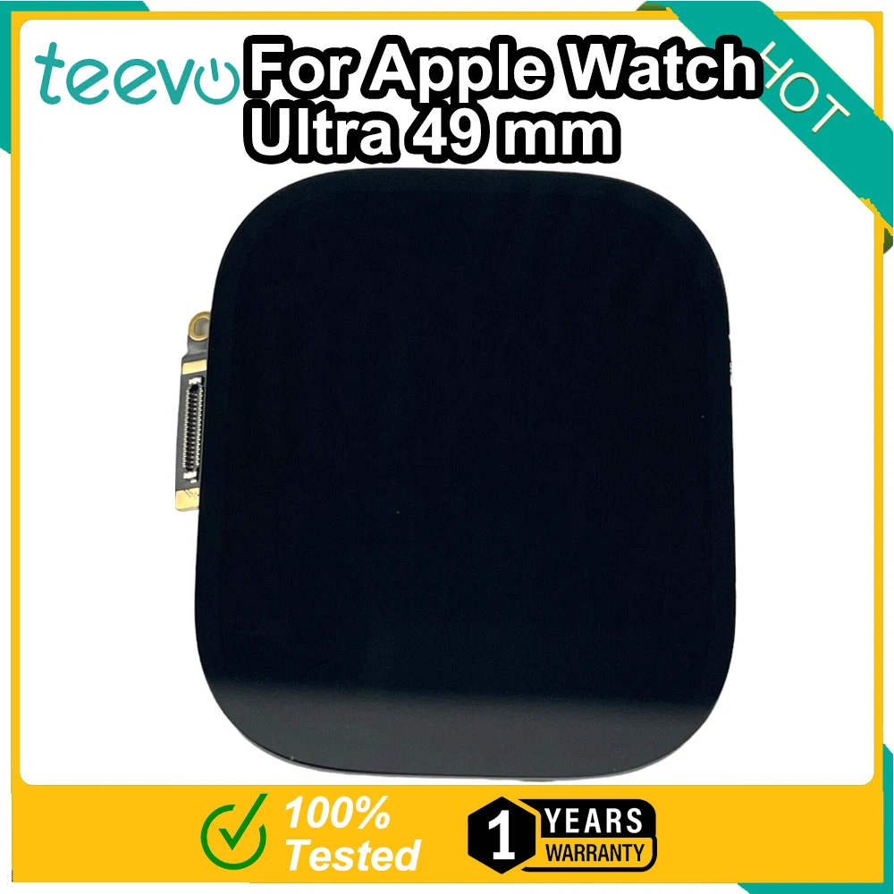 Teevo For Apple Watch Ultra 49mm Lcd Touch Screen Display Digitizer Assembly Black