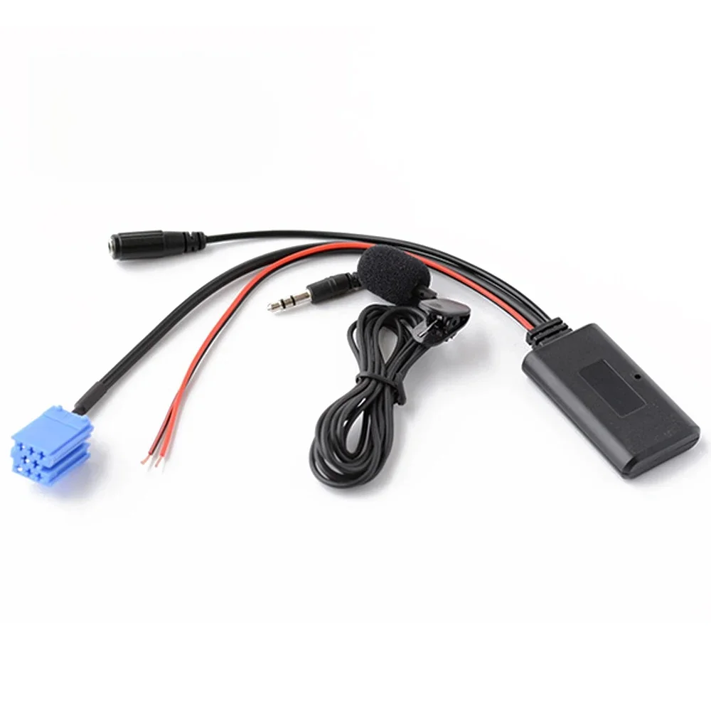 Adaptateur de microphone stéréo sans fil Bluetooth pour voiture, entrée AUX, musique, VW, Golf, MK4, Audi, A3, A4, Horizon, 8 broches, Skoda Octavia