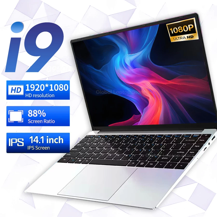 Intel Core i9 8950HK Windows 11 14,1 inch i9 Gaming-laptopcomputer PC Gamer 16 GB RAM 1 TB 2 TB SSD Notebook Kantoorstudiecomputer