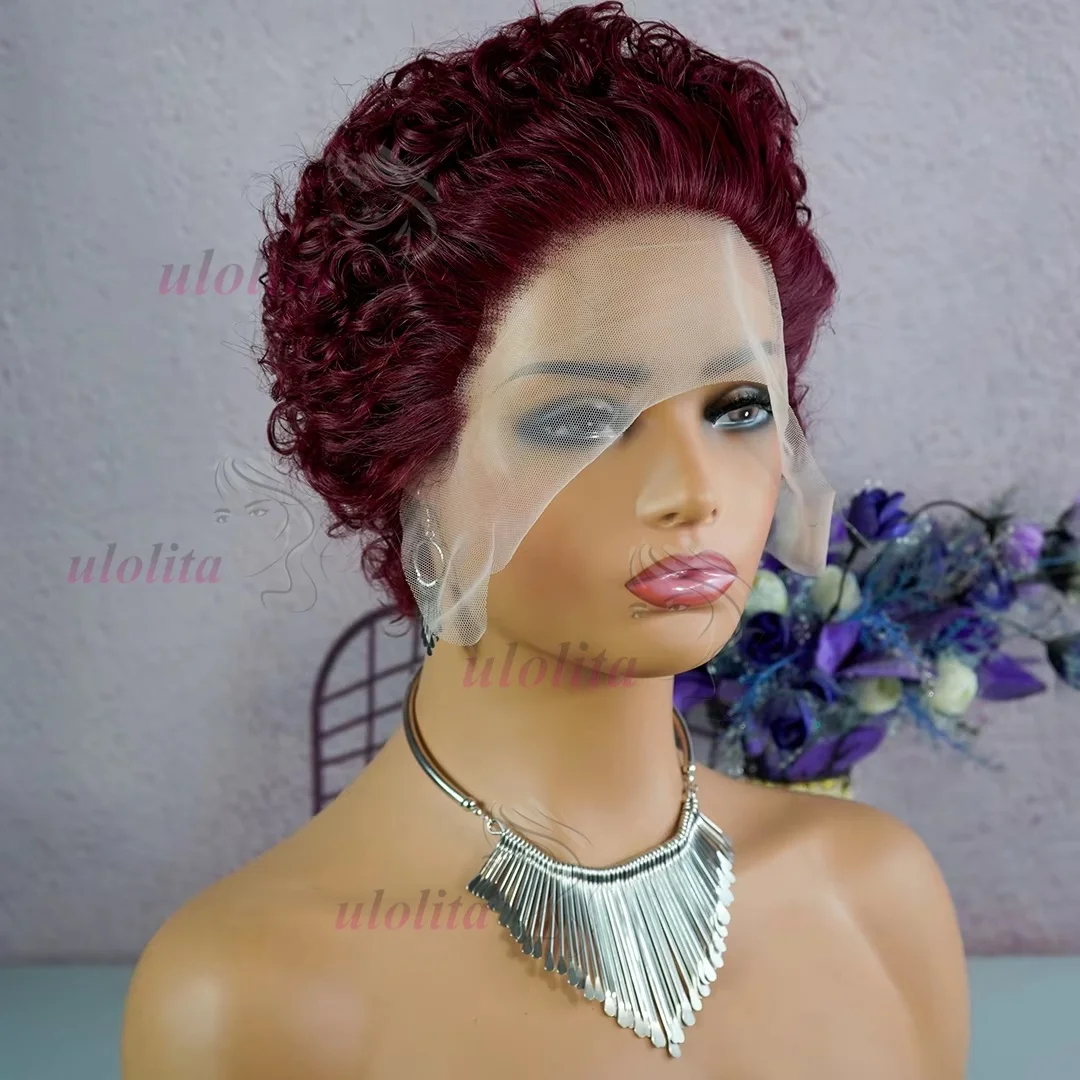Рисунок 2 - 99J Burdungy13X4 Pixie Cut Curly