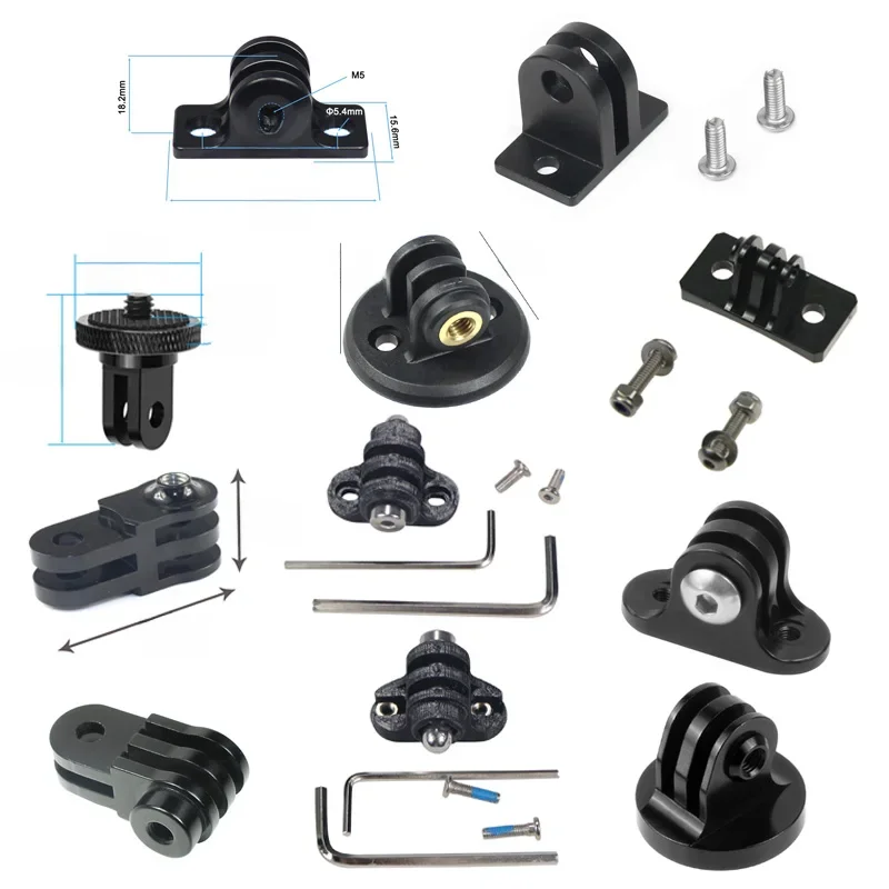 AliExpress 1x Mini Tripod Mount Extension Bike Connector Holder Adapter Fixed Seat Base For GoPro 13 12 11 Insta360 One X Yi Action Camera