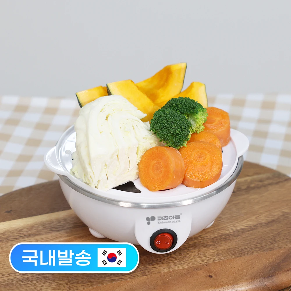 Kette فن بخار البيض ، بخار صغير ، بيض الملفوف والخبز ، 7 إيقاف تشغيل تلقائي ، 10 دقائق