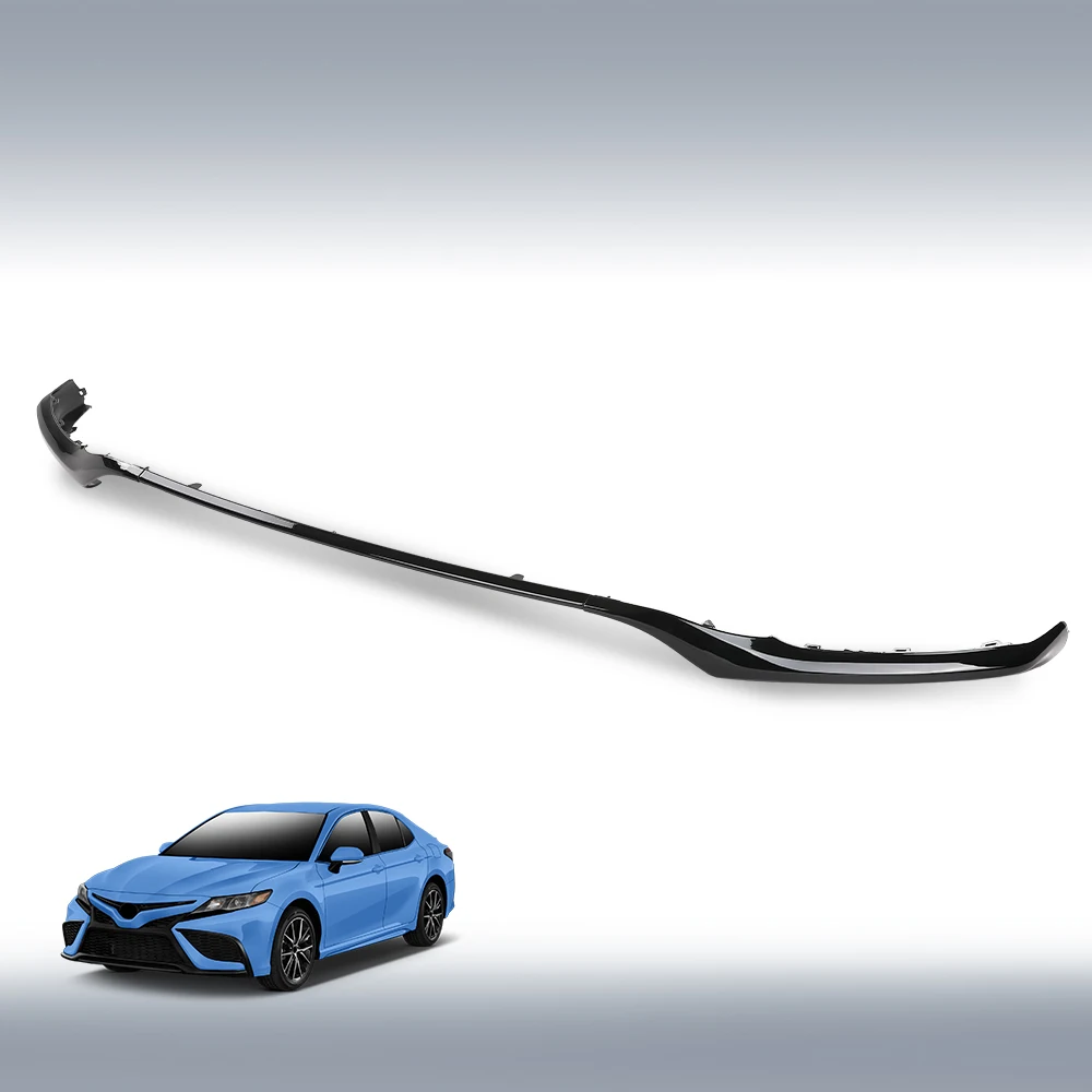 

Молдинги переднего бампера автомобиля, левый и правый центр, матовый черный, подходят для Toyota Camry Xse Se 2021-2024 годов 5312406260, 5312306190 5312206120