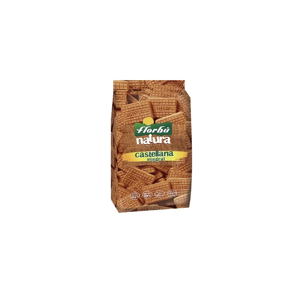 Cookies Florbu Castanhos Naturais, Sacos de Café da Manhã 100% Natural, 350 Gramas, O Cookie Perfeito, Pacote de 6 Sacos Crocante e Delicioso Cookie, Feito de Ingredientes Naturais