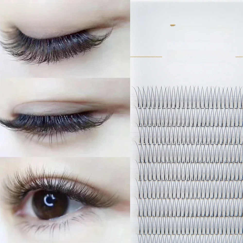 JINYANHUA 2d3d4d 3/12 Reihen Weiche Nerz Wimpern Pre Gemacht Volumen Fans Wimpern Individuelle