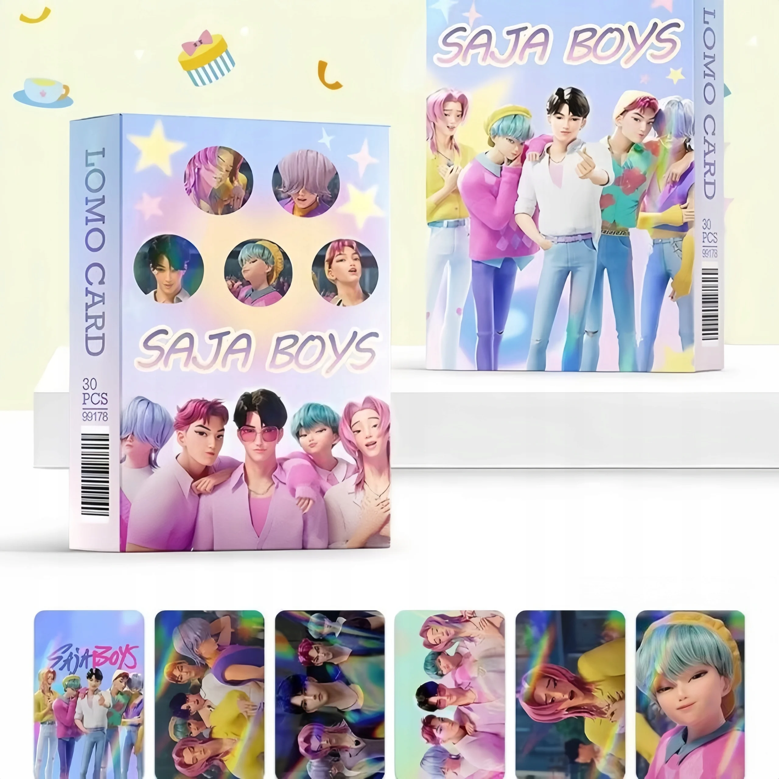 30-delige Kpop Demon Hunter holografische Flash-kaarten Saja Boys Anime Set - Laser glanzende stripfiguurfoto's voor doe-het-zelf afdrukken en