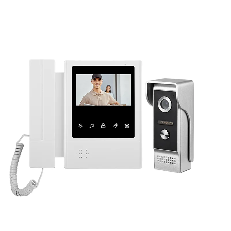 4.3 Inches Color Video Intercom Doorbell Home WiFi Video Doorbell Waterproof Support Infrared Night light Resolution 480*272