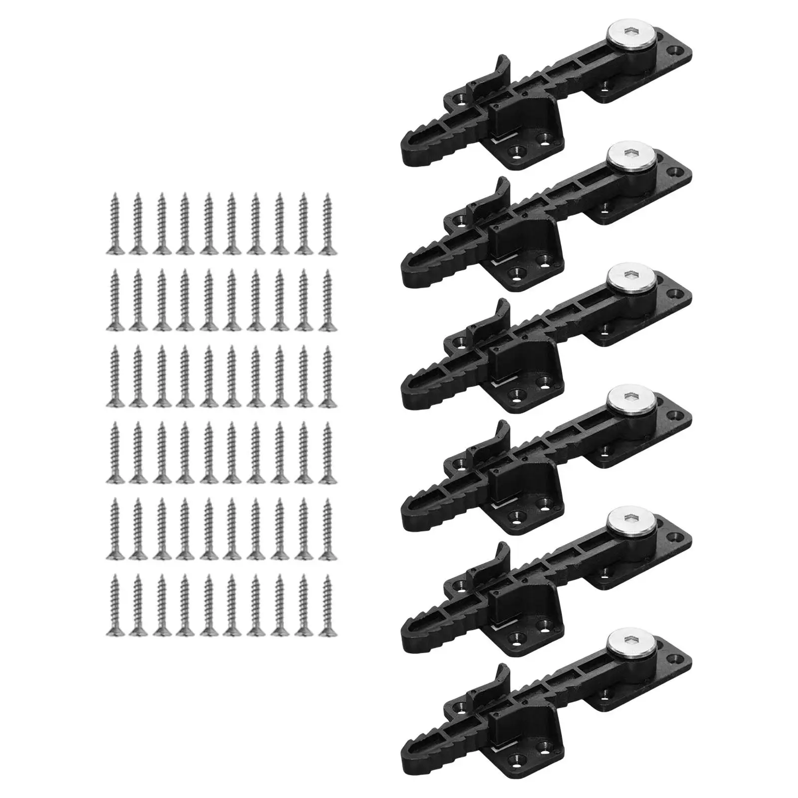 6x Sectional Couch Connector Parts Heavy Duty Bedroom Tool Versatile with 60 Screws Invisible Easy Installation Couch Brackets