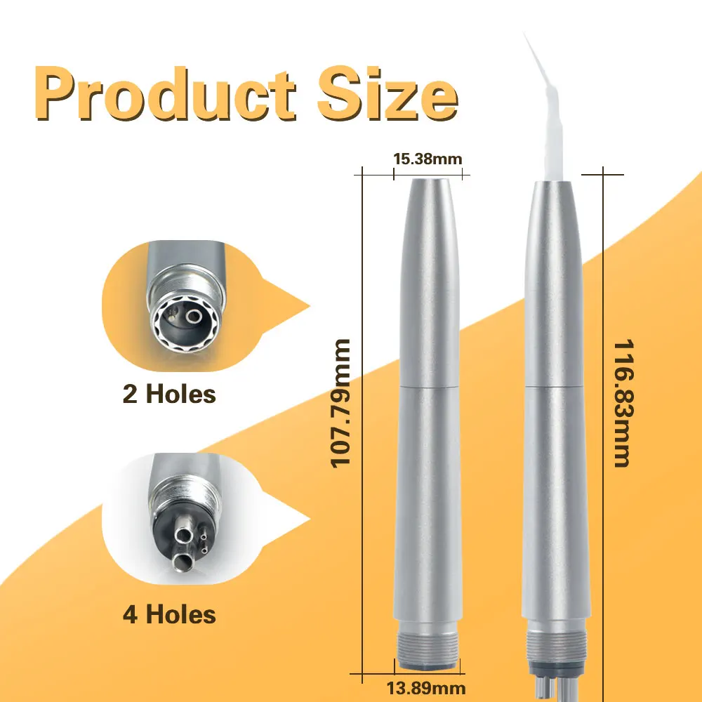 Exp Dental Air Scaler, Perio Scaling com 5 Dicas, Irrigação Ativação, Tooth Cleaner, 2, 4 Buracos