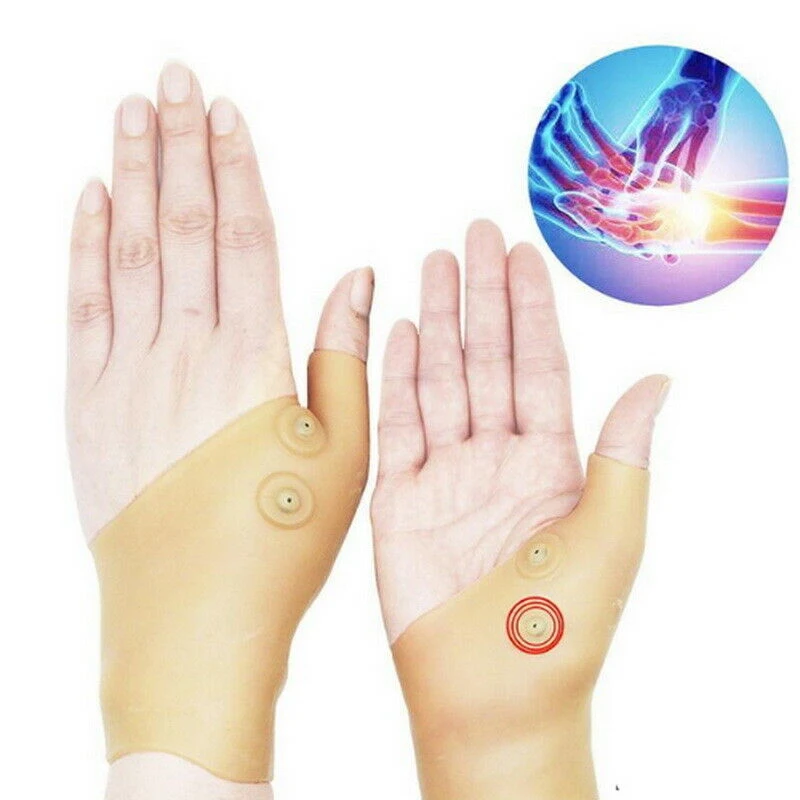 1 Pair Magnetic Wrist Pain Therapy Glove Tenosynovitis Wonders Thumb Wrist Support Bracelet Hand Gel Corrects Pain Relief Glove