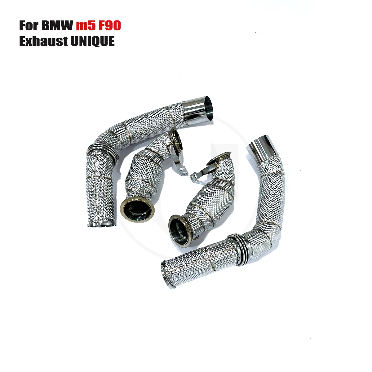 UNIQUE downpipe For Bmw m8 f93 4.4T 2020 SS304 exhaust with cat/ without cat downpipeWith insulator