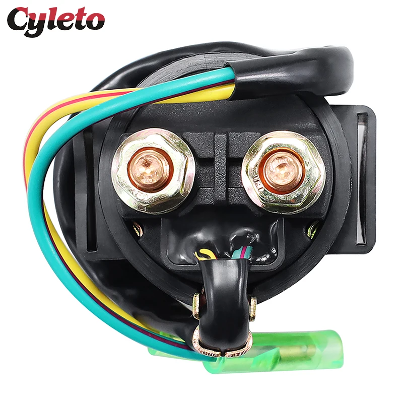 1/2 Cyleto Motorcycle Starter Solenoid Relay For Kawasaki Ducster KLT 200 250 KZ 200 250 400 440 550 650 700 750 900 1000 1100