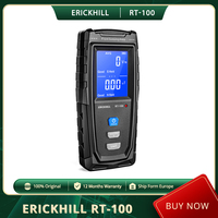 ERICKHILL RT-100 EMF Meter, Hand-held Electromagnetic Field Radiation Detector, 2.25-inch Screen, Sound-Light Alarm