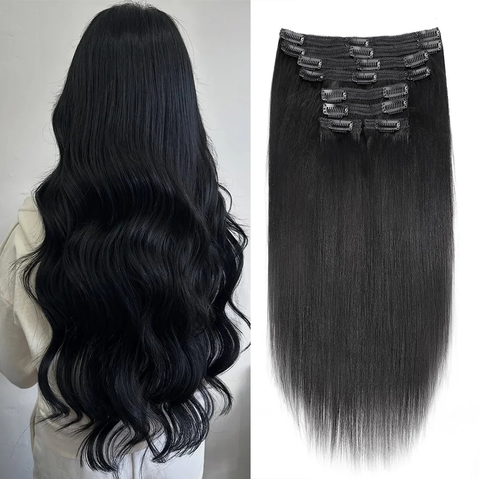 

Clip In Hair Extensions 100 Human Hair Brazilian Straight Clip In Brown Blonde Color Clip Ins Remy Hair 20 22 24 26 Inch Women