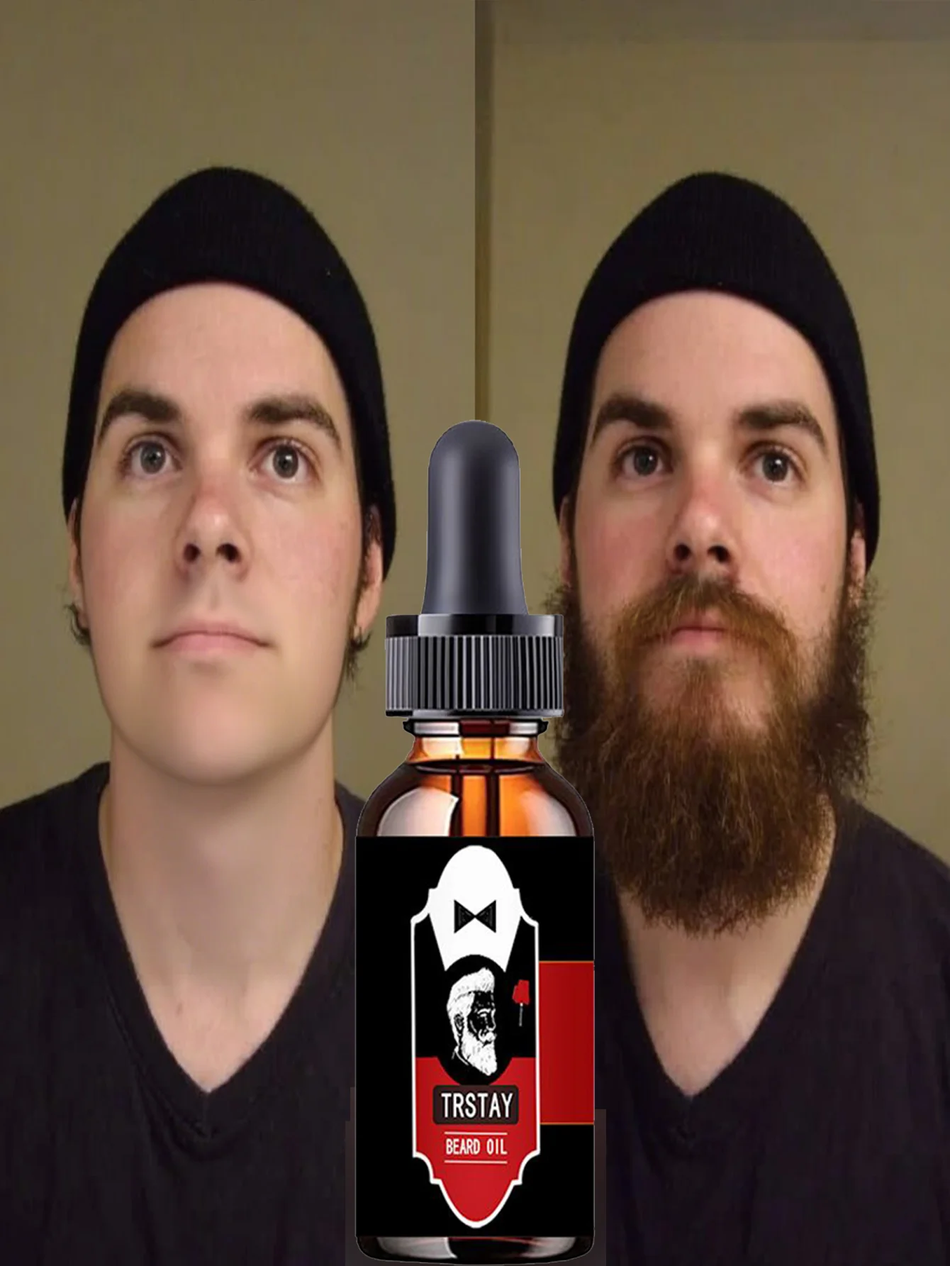 Dry repair beard essence nourishes strengthens prevents bifurcation rashness smooth shiny masculine beard care for men with dry - Image 2