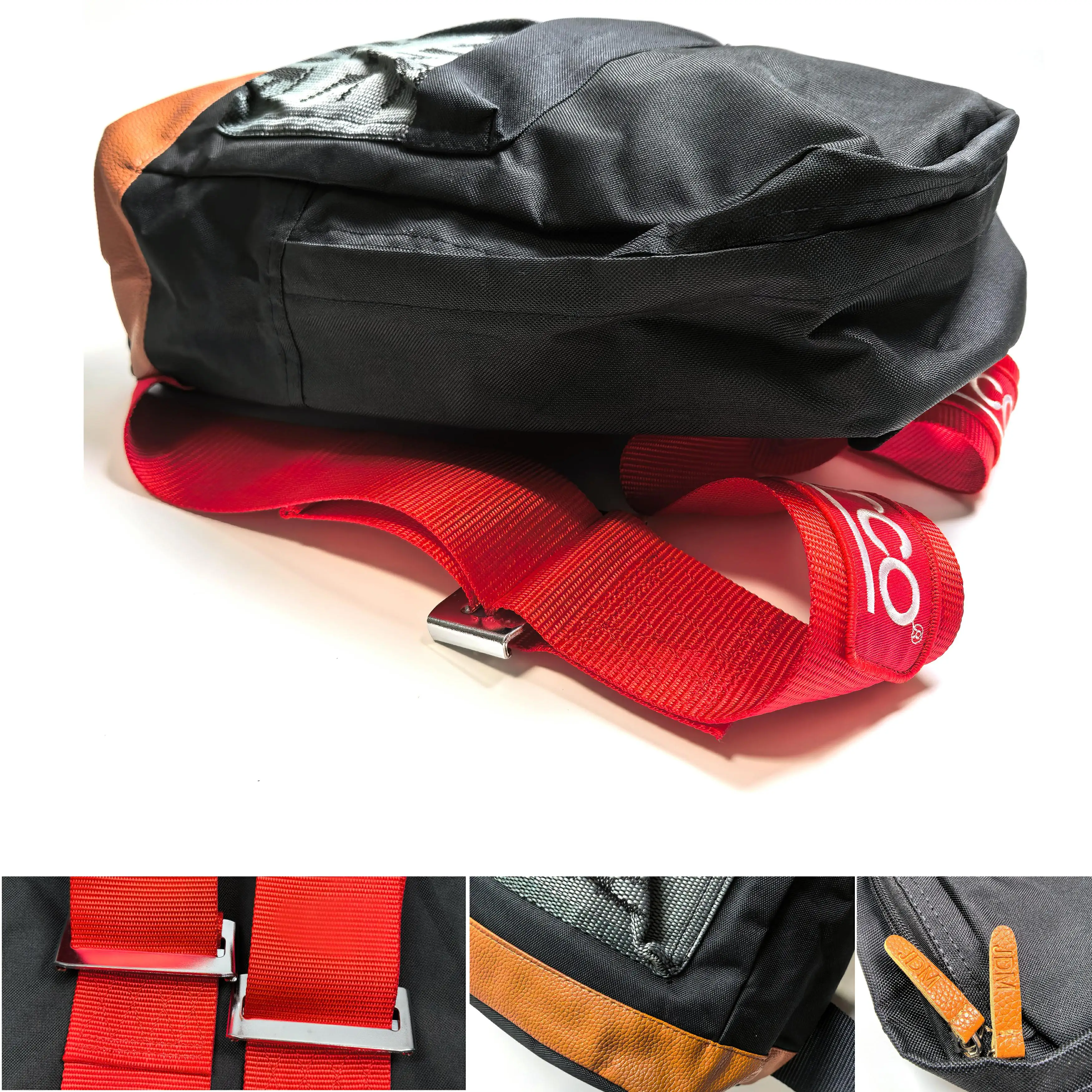 Unisex Large Capacity Motorcycle Racing Backpack, Multi-Compartment, Adjustable Padded Straps for Track Day & Bike Ride