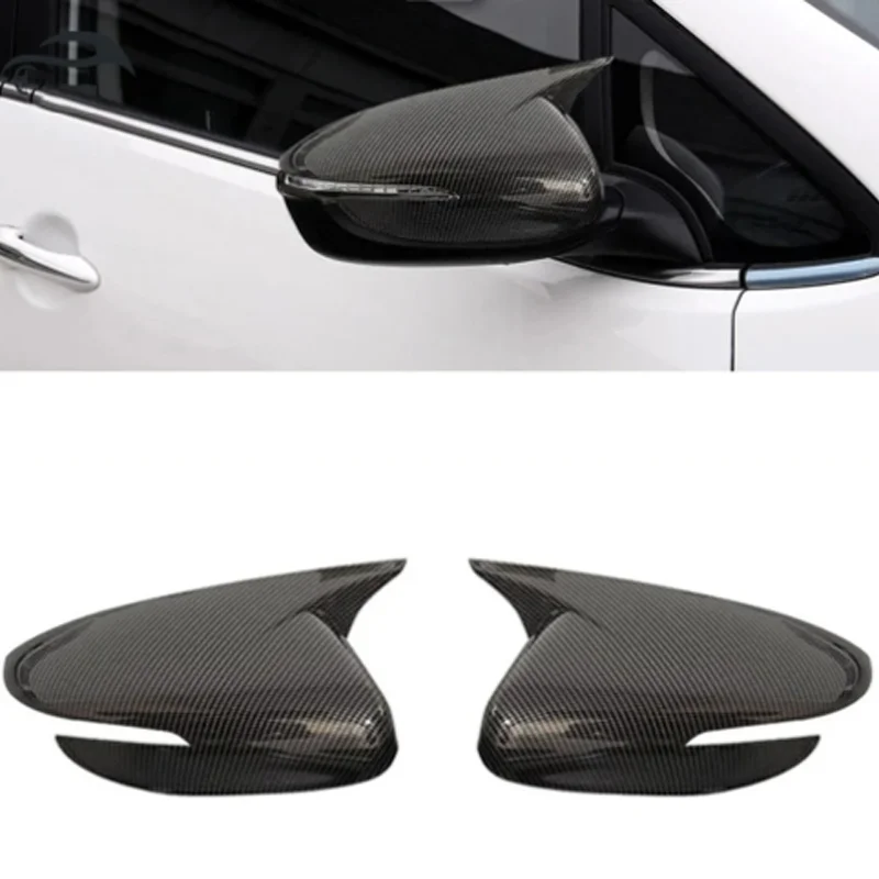 for Kia Forte Cerato Koup TD 2010~2013 ABS Car Rearview Side Mirror Cover Wing Cap Exterior Door Rear View Case Trim Accessories