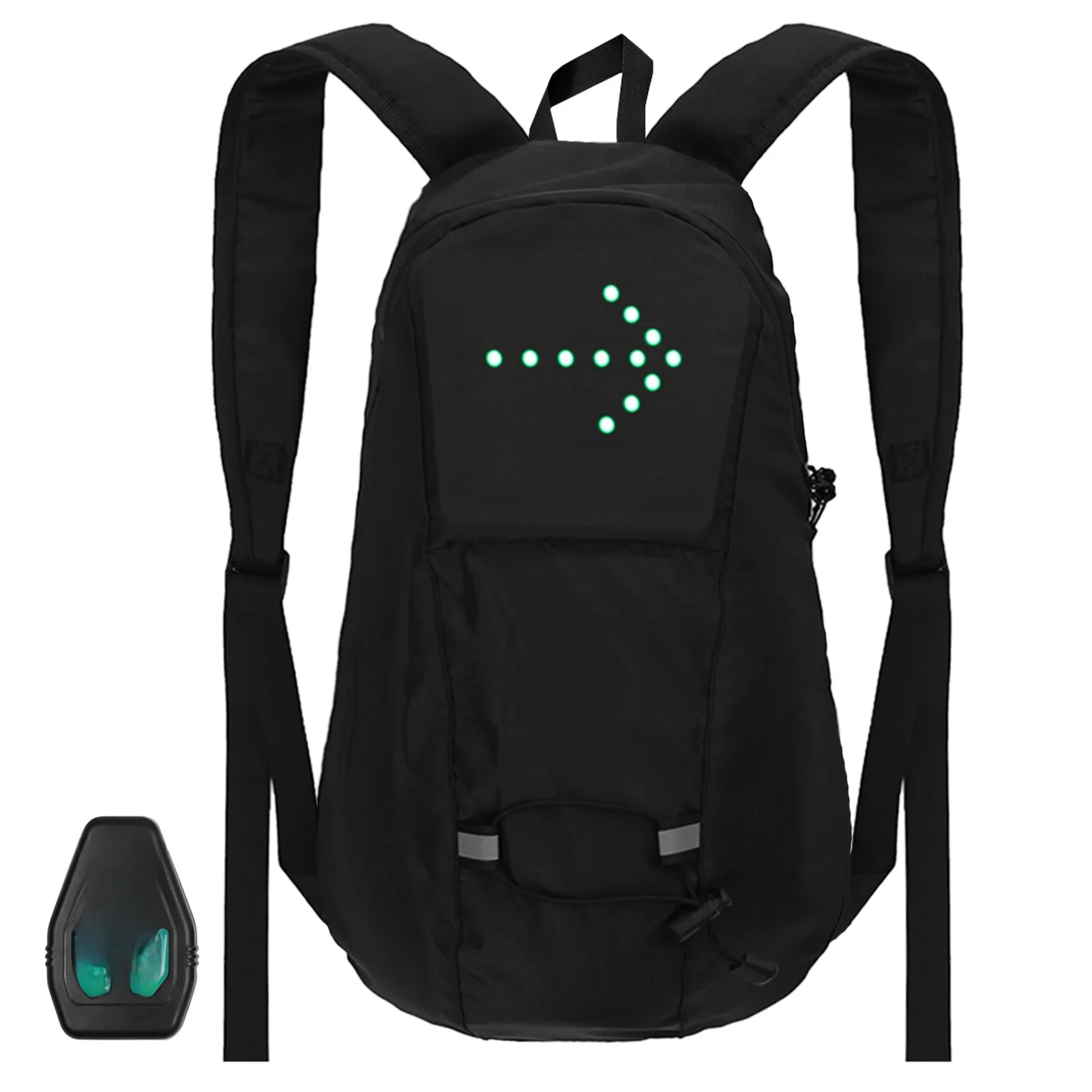 AliExpress NONE LED Turn Signal Bike Pack 15L LED Backpack w Direction Indicator USB Rechargeable Safety Light Waterproof Wireless RC Backpack