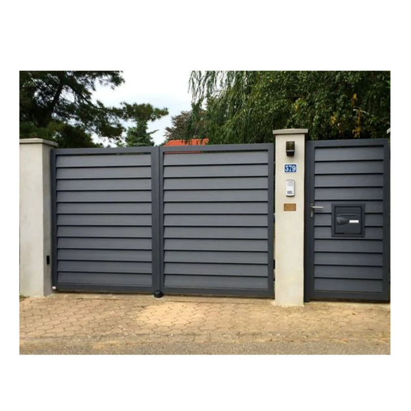 Modern Aluminum Privacy Gate for Home Entrance Durable Rustproof Swing or Sliding Options