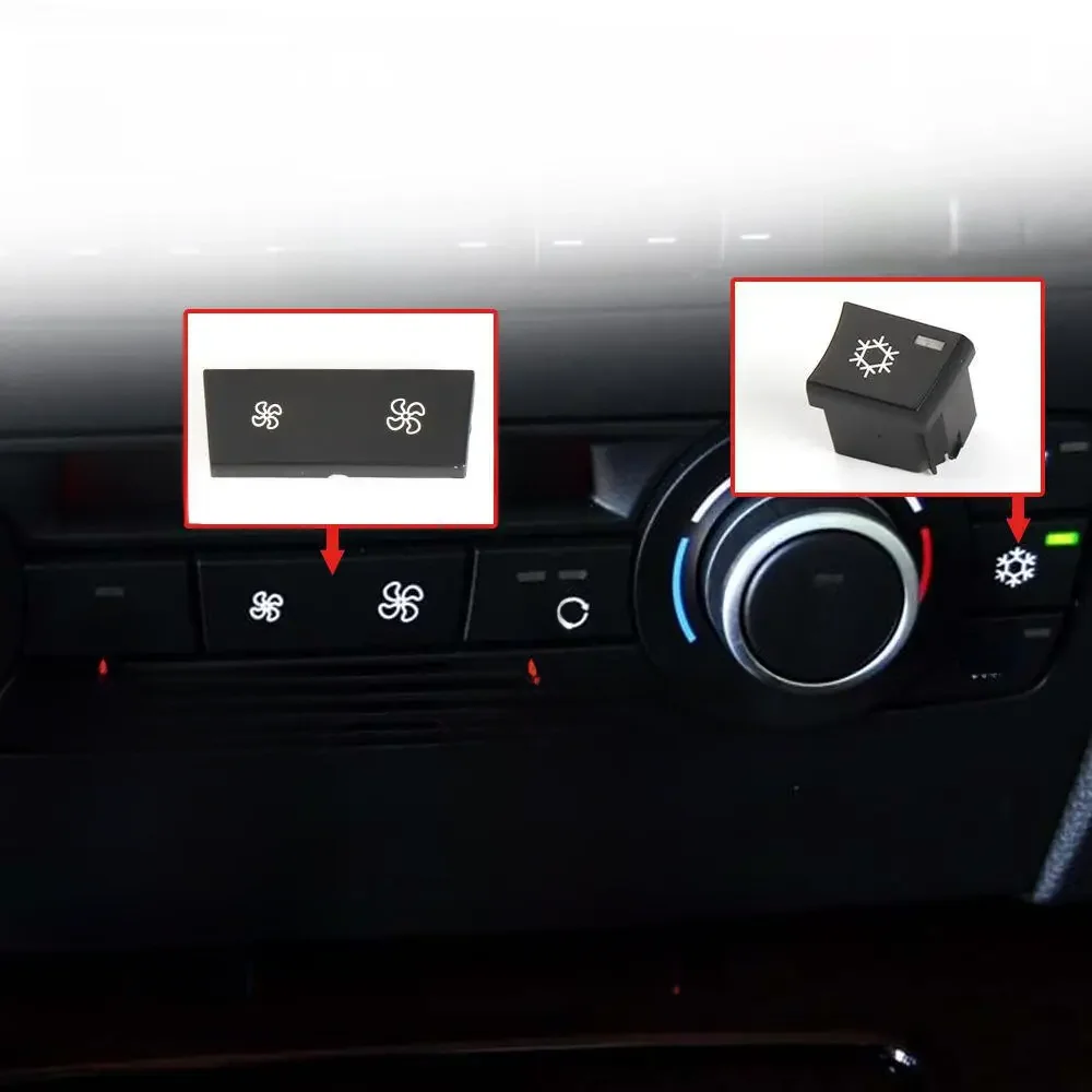 Capuchons de boutons de Volume de Ventilation climatique AC pour tableau de bord, pour BMW E90 E93 E87 E84 F25 série 3 X1 X3