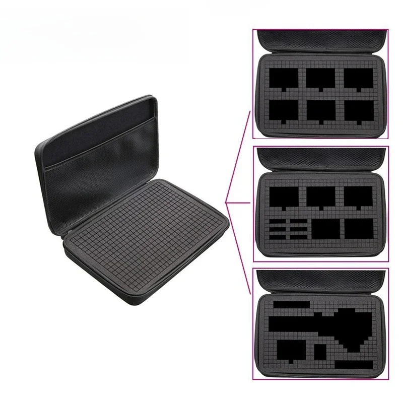 Torba Case DIY kolekcja do przechowywania podróżnego pianka przenośna odporna na wstrząsy dla Gopro 13 12 Insta360 Dji Osmo kieszonkowe akcesoria do aparatu — zdjęcie produktu 7