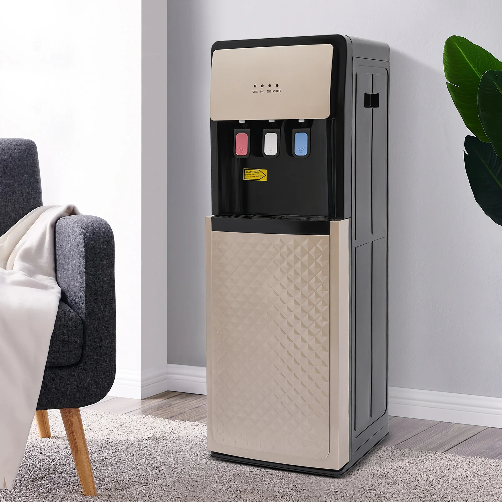 

PP Hot & Cold Standing Water Dispenser Bottom Loading Water Cooler Dispenser for Offices, Nurseries, Homes, Gyms, Kitchens