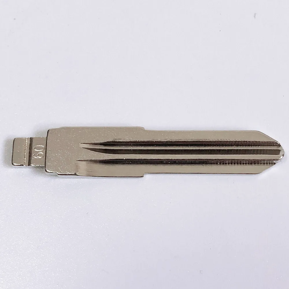 10pcs #60 KD BLADE Key Flip Blade LISHI GT15 BLADE For Fiat 500 For Ferrari Remote Uncut Blank Blade For KEYDIY XHORSE JMD