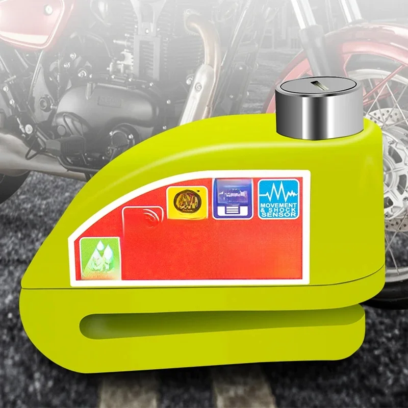 AliExpress Other Motorcycle Scooter Bicycle  Alarm Lock Wheel Disc Brake Waterproof Anti-Theft Aluminum Alloy Safety Brake Lock Moto Aaccessories