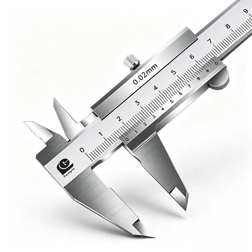 Guanglu Vernier Caliper Closed‑Frame Left‑Hand Anti‑Magnetic Vernier Caliper 0‑150/200/300mm for Industrial Measurement