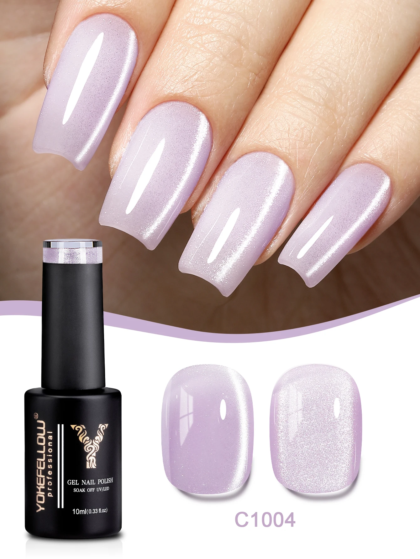 YOKEFELLOW 10ML Roze Groen Cat Eye Gel Nagellak Lunar Mirage 9D Kat Magnetische Gel Losweken UV LED voor Nail Art Salon DIY Thuis