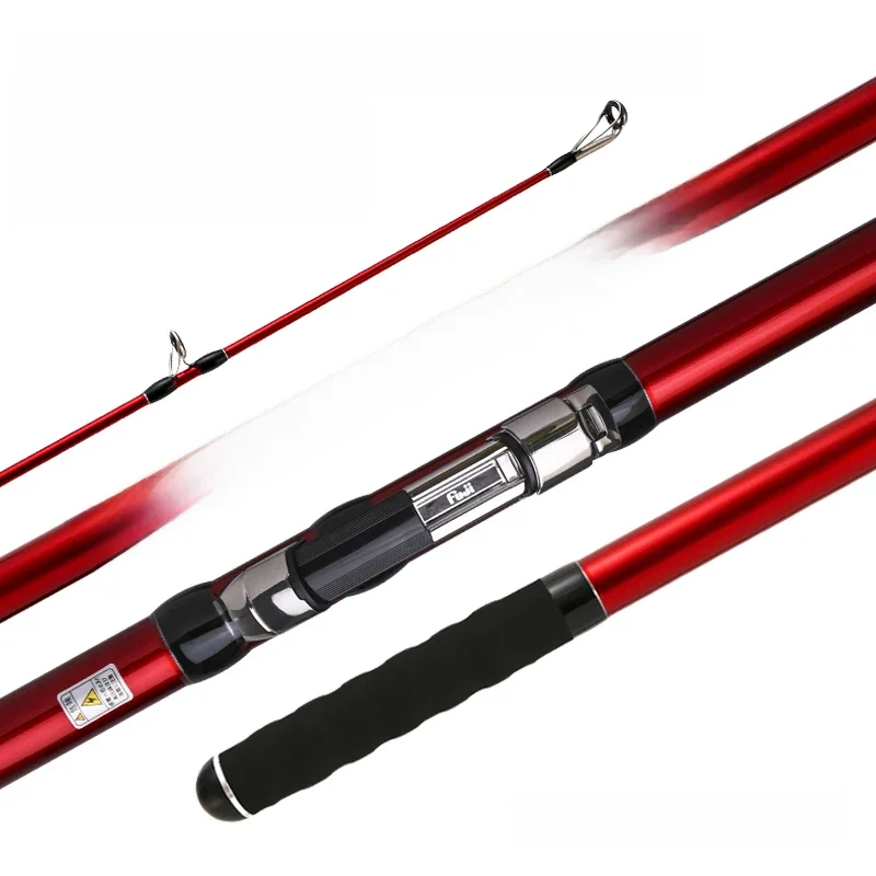 Nieuwe Madmouse Power Surf 3 Sectie Fuji Onderdelen Hoge Carbon 4.20M Surf Hengel Sinker 100-350G japan Kwaliteit Spinhengels - afbeelding 2
