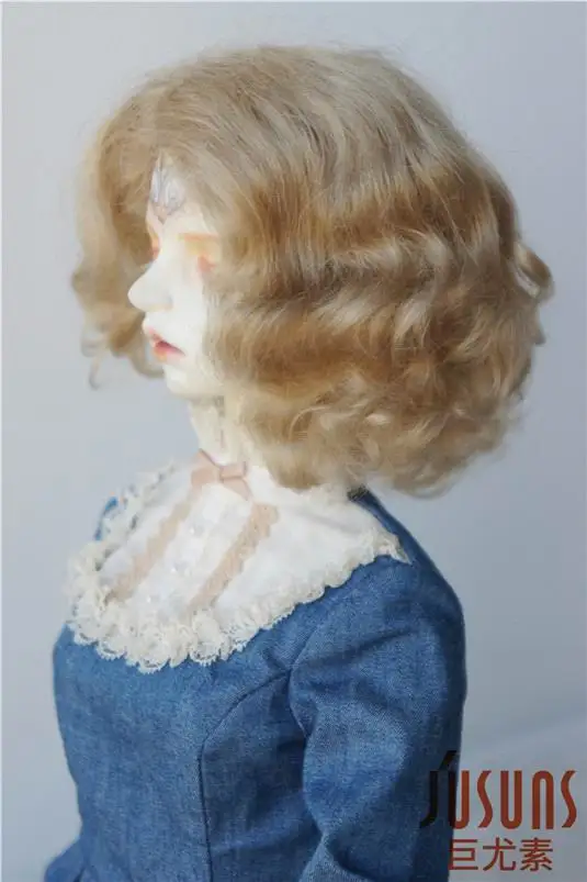 JD316  1/3 Short Curly BJD Mohair  Wig For SD Hair Cheap Size 8-9inch Head Circumference 20.5-23CM Doll Wigs Accessories