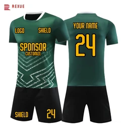 Custom Survetement Football 24/25 Men Women Kids Adults Soccer Team Uniform Print Your Logo Name Number Breathable Sports Suits