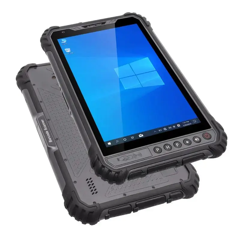 8 Inch Rugged Windows Tablet 8G RAM 256G ROM NFC WIFI GPS 4G LTE 2D Barcode Scanner Industrial Waterproof PC