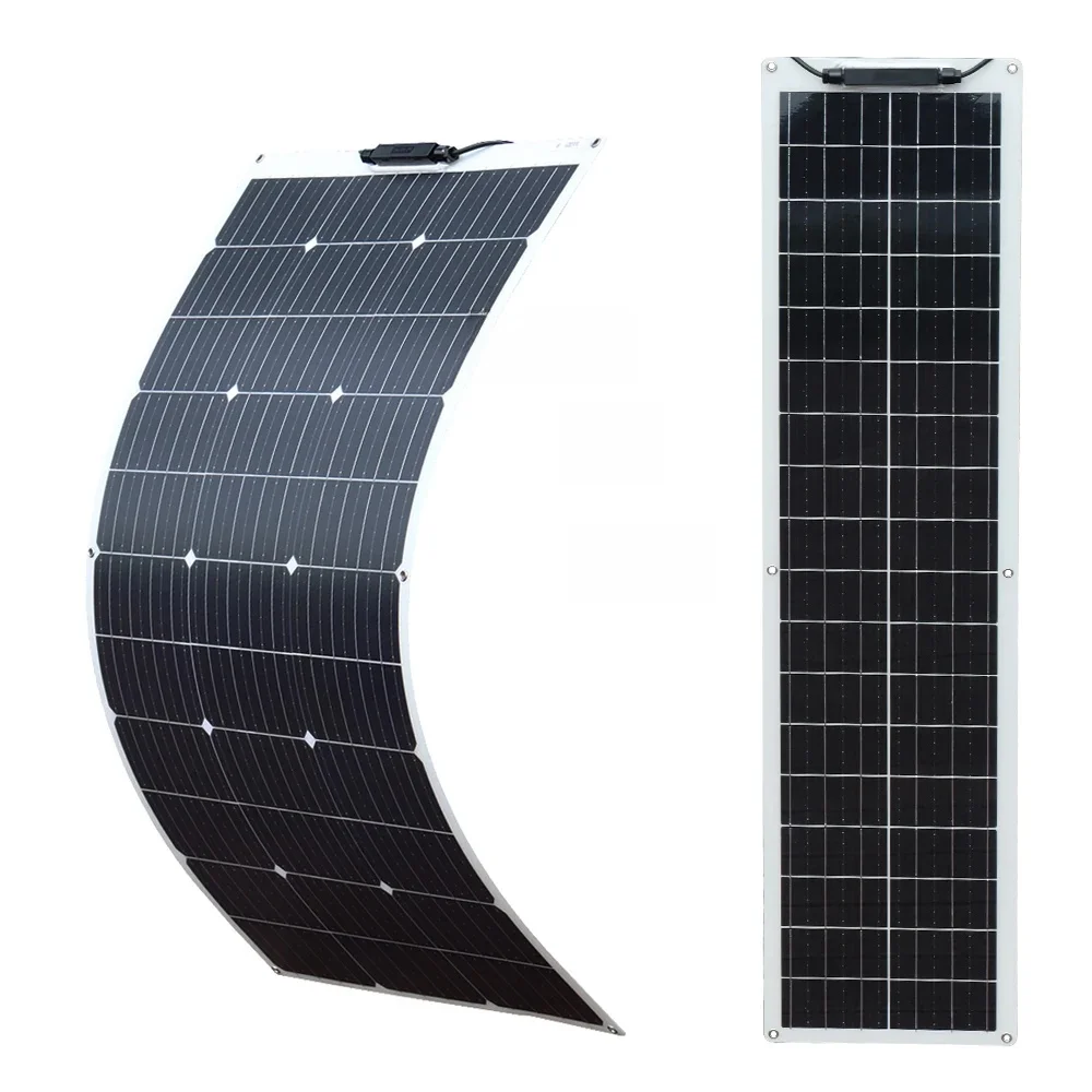 XINPUGUANG 50W 120W 12V  Flexibles Solarpanel 18V  Photovoltaisches monokristallines Modul für Wohnwagen Hausdach Auto Wohnmobil Stromladegerät  (50 Watt Sonnenkollektor ODER 120 Watt Sonnenkollektor)