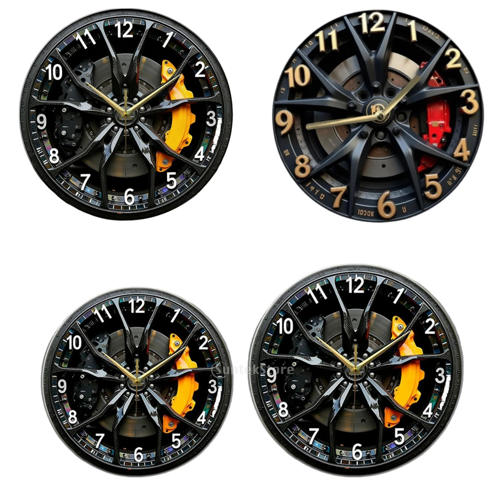 

Бесшумные 2D-часы в виде автомобильного колеса, круглые, настенные, для спальни, офиса, кабинета, декоративные, функциональные, с указателем времени