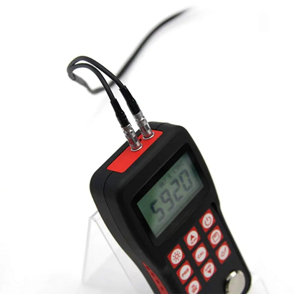 Digital Ultrasonic Thickness Gauge Measuring Range 0.75-300mm for Metal Aluminum Copper EL Backlight