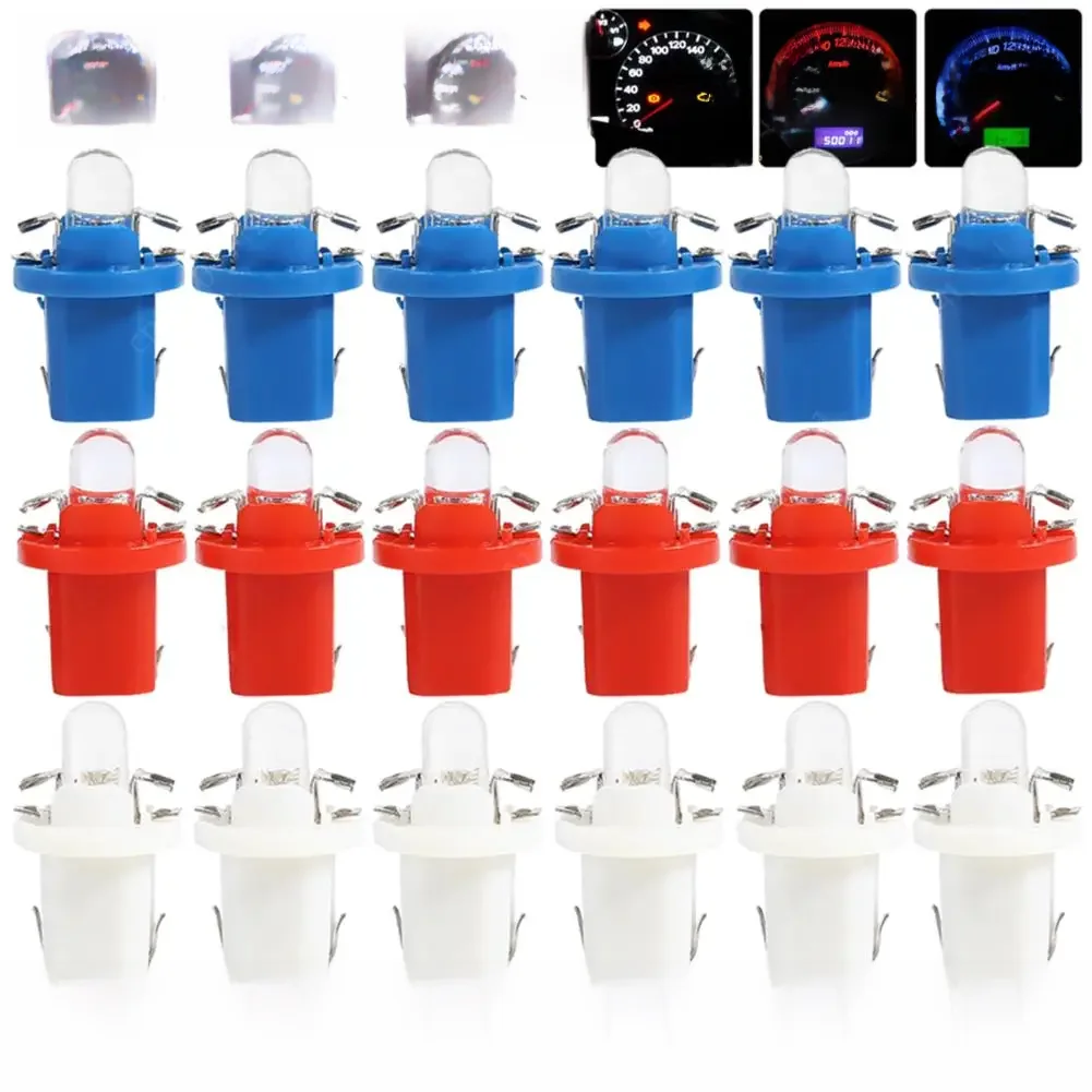 Luzes LED Car Interior, Painel de Automóvel, Instrumento Cluster Light, Lâmpadas, Branco, Vermelho,