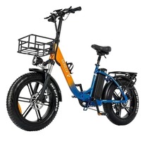 Ridstar MN-20 Folding E- Bike 1000W48V20AH 20inch Terrain tires E-bike Mountain cross country 7-Speed City Road Electric Bicycle
