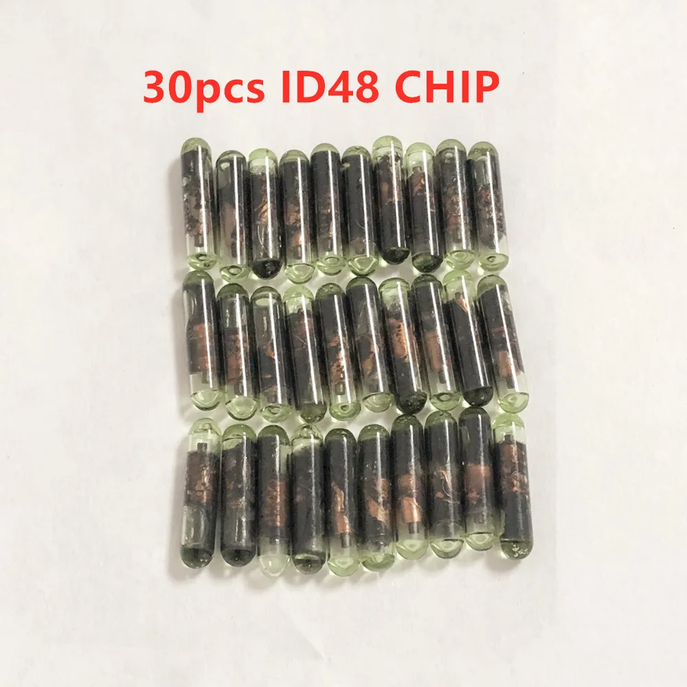 

30pcs Car Key Glass Transponder OEM ID48 Chip T6 Crypto Unlocked Chip For Audi Skoda for Xhorse VVDI2 48 Transponder Copier