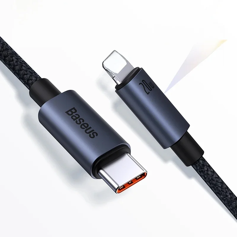 Câble USB Baseus pour iPhone 13 12 11 pro max câble USB iPhone charge rapide pour iPhone X XR 8 USB Type C vers câble Lightning