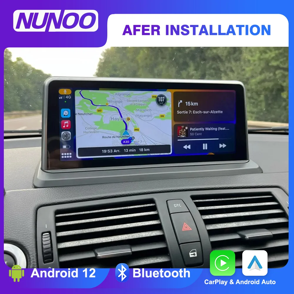 Android 12 8 + 128GB CarPlay dla BMW serii 1 E81 E82 E87 E88 2004-2013 GPS samochodowy odtwarzacz multimedialny nawigacja Radio samochodowe Stereo DSP