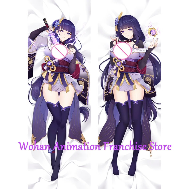 

Dakimakura Anime Pillow Cover Genshin Baal Halloween Christmas Decoration Double-sided Print Life-size