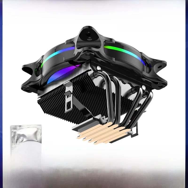 4 Heatpipes CPU Cooler 120MM PWM 4PIN ARGB CPU Fan dla LGA Intel 1366 1155 1150 1151 1200 1700 2011 X79 X99 AMD AM3 AM4 — zdjęcie 2