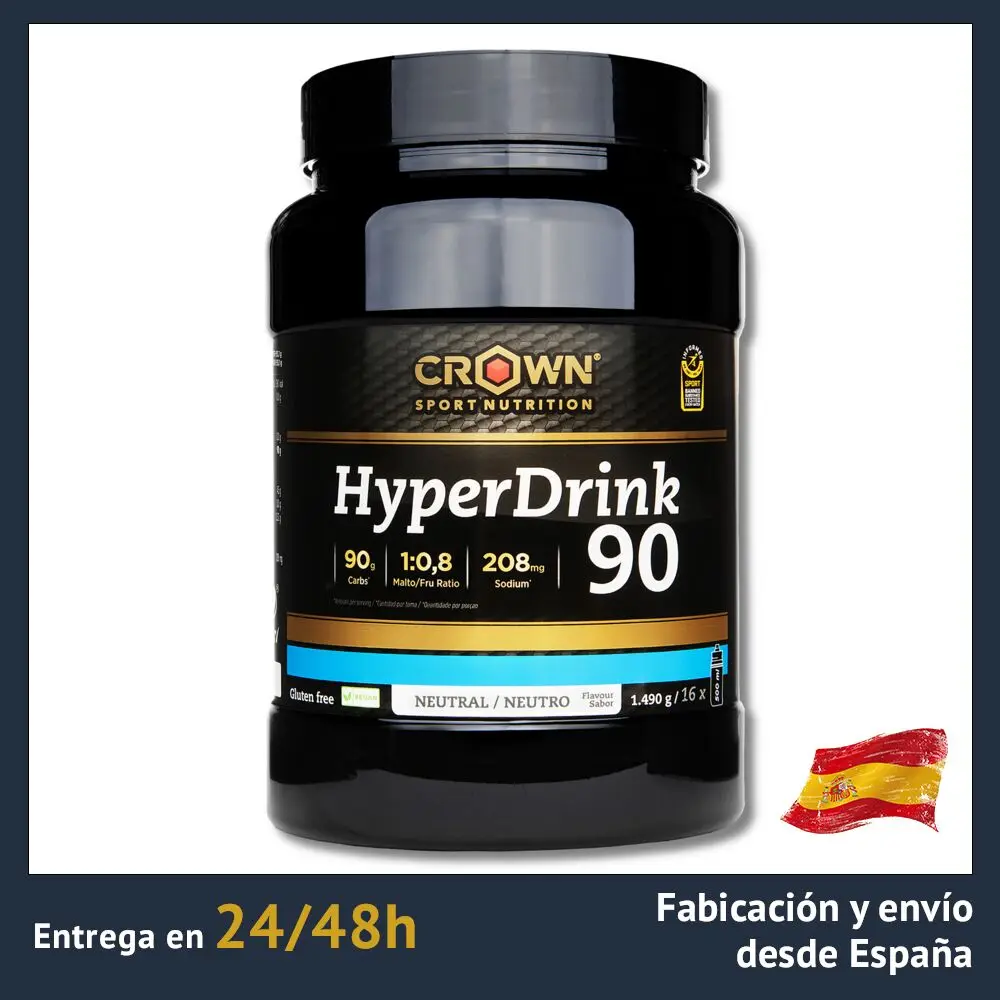 Crown Sport Nutrition | HyperDrink 90 | Very high carbohydrate drink | 90g of CHO em 500ml | Health care | Sports Nutrition