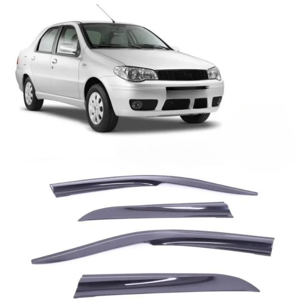 Car window accessories for fiat albea-palio-siena 2002-2012 sport style window deflector rain cover visor awning Tuning Accesory