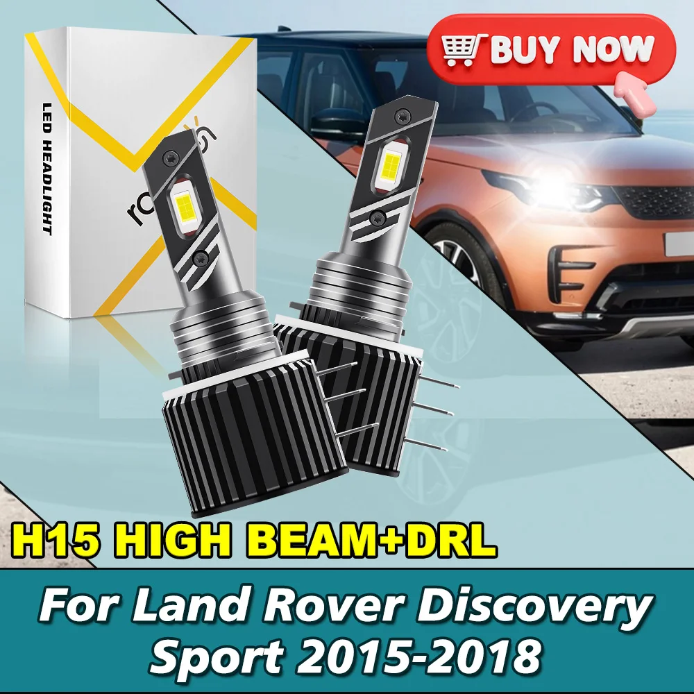 

Для Land Rover Discovery Sport 2015-2018 автомобильные лампы H15 светодиодные Canbus 6500K 120 Вт 26000LM автомобильные светодиодные фары 2 шт.