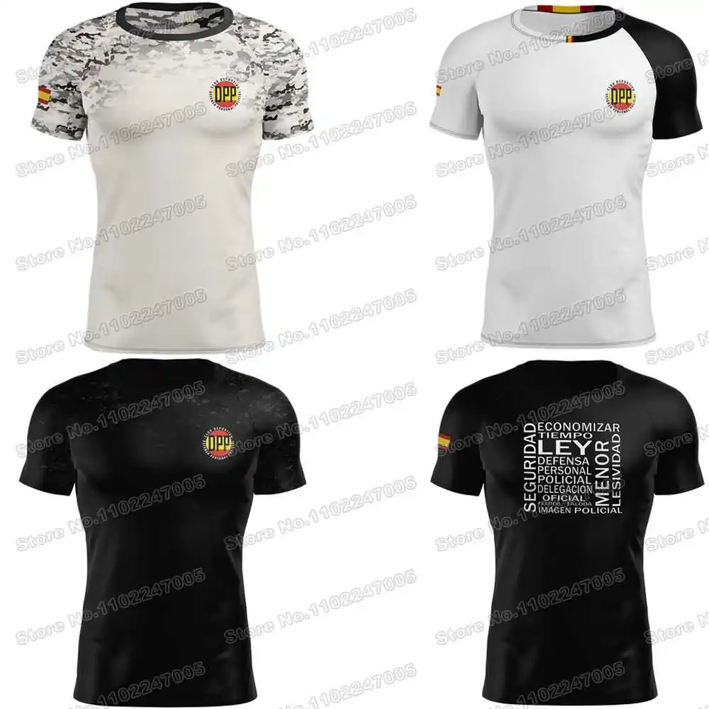 2022 Spain Police DPP T Shirt Men Outdoor technical Shirts fitness Clothing Training Tops Downhill MTB Jersey Running Sportswear